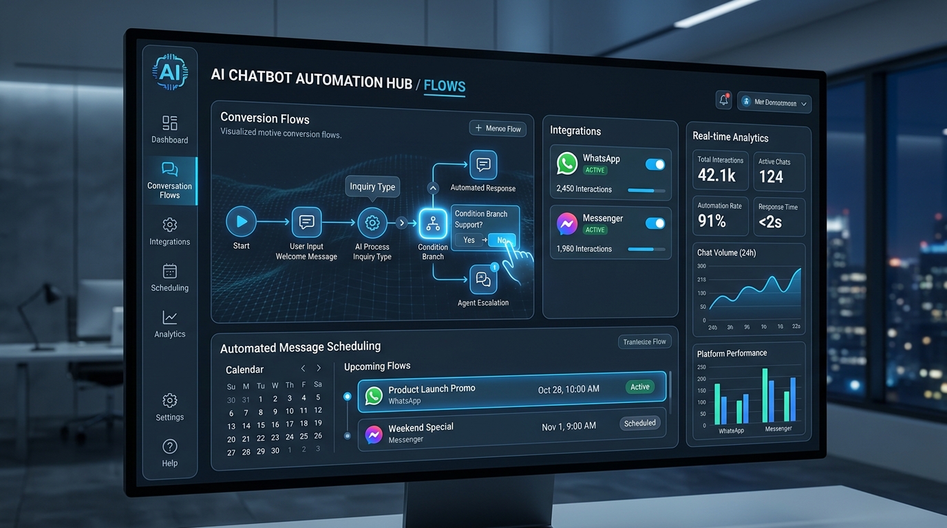 AI Chatbot Automation Dashboard — [Placeholder Project]